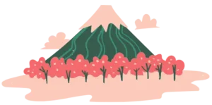 富士山とさくら
